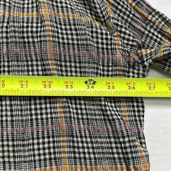Free People Break My Stride Oversized Plaid Button Down Long Sleeve Size XSmall - Picture 11 of 13